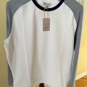 Peter Millar Crown Sport Cradle Performance Pullover Crew Neck White Medium
